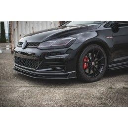 Maxton Sport Durabilité Lame Du Pare-Chocs Avant / Splitter VW Golf 7 GTI TCR Red, VWGO7FGTITCRCNC-FD1BRB Tuning.fr