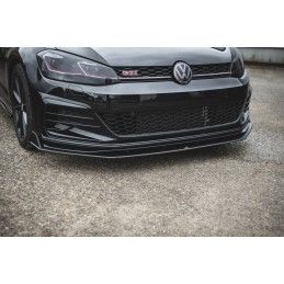 Maxton Sport Durabilité Lame Du Pare-Chocs Avant / Splitter VW Golf 7 GTI TCR Red, VWGO7FGTITCRCNC-FD1BRB Tuning.fr