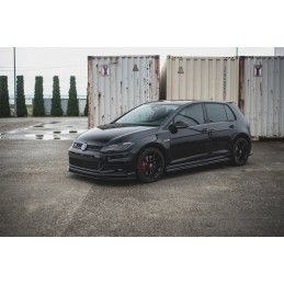 Maxton Sport Durabilité Lame Du Pare-Chocs Avant / Splitter VW Golf 7 GTI TCR Red, VWGO7FGTITCRCNC-FD1BRB Tuning.fr