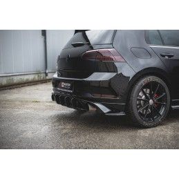 Maxton Sport Durabilité Central Diffuseur Arriere VW Golf 7 GTI TCR Black, VWGO7FGTITCRCNC-RS1B Tuning.fr