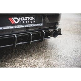 Maxton Sport Durabilité Central Diffuseur Arriere VW Golf 7 GTI TCR Black, VWGO7FGTITCRCNC-RS1B Tuning.fr