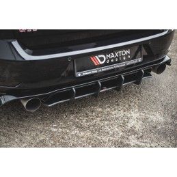 Maxton Sport Durabilité Central Diffuseur Arriere VW Golf 7 GTI TCR Black, VWGO7FGTITCRCNC-RS1B Tuning.fr