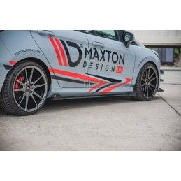 Maxton Sports Durabilité Rajouts Des Bas De Caisse + Flaps Ford Fiesta Mk8 ST / ST-Line Black + Gloss Flaps, FOFI8STCNC-SD2B+SF1
