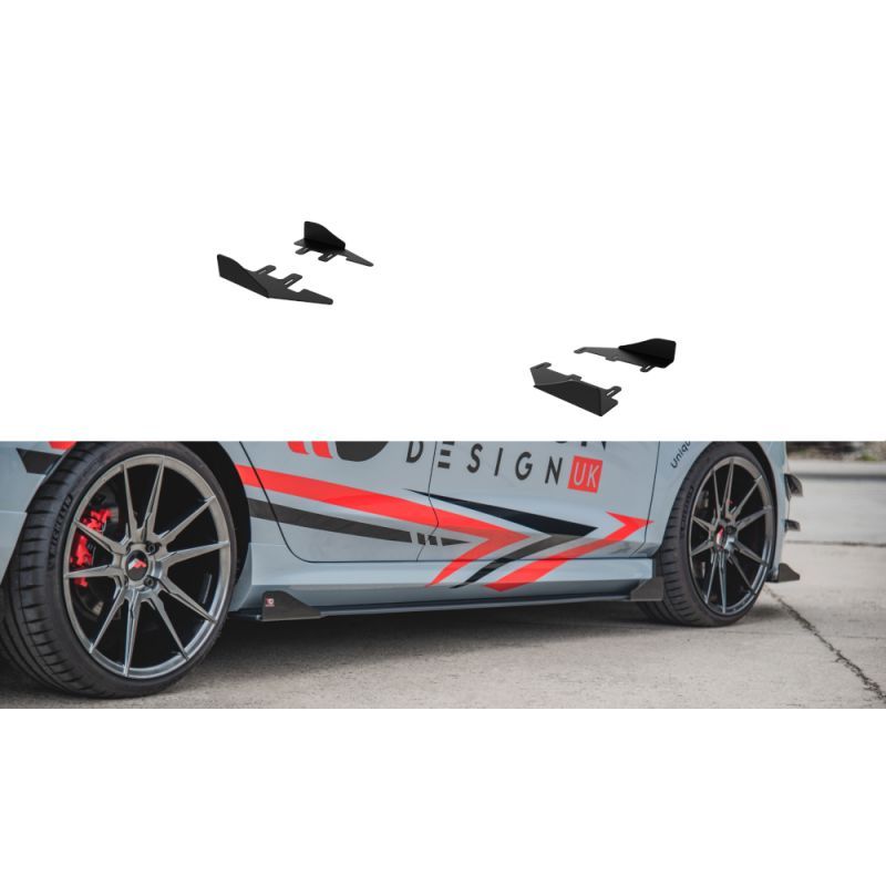 Maxton Side Flaps Ford Fiesta Mk8 ST / ST-Line Gloss Flaps, FOFI8STCNC-SF1G Tuning.fr