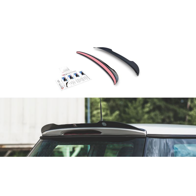 Maxton Spoiler Cap Mini Cooper / One R50 Gloss Black, MC-ONE-1-CAP1G Tuning.fr