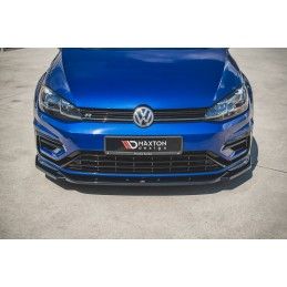 Maxton Lame Du Pare-Chocs Avant V.9 VW Golf 7 R / R-Line Facelift Gloss Black, VW-GO-7F-R-FD9G Tuning.fr