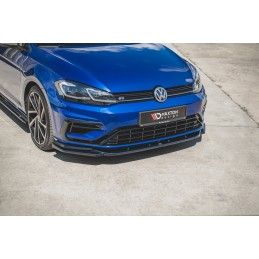 Maxton Lame Du Pare-Chocs Avant V.9 VW Golf 7 R / R-Line Facelift Gloss Black, VW-GO-7F-R-FD9G Tuning.fr