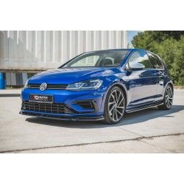 Maxton Lame Du Pare-Chocs Avant V.9 VW Golf 7 R / R-Line Facelift Gloss Black, VW-GO-7F-R-FD9G Tuning.fr