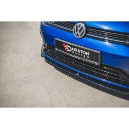 Maxton Lame Du Pare-Chocs Avant V.9 VW Golf 7 R / R-Line Facelift Gloss Black, VW-GO-7F-R-FD9G Tuning.fr