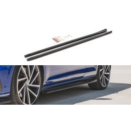 Maxton Rajouts Des Bas De Caisse V.4 VW Golf 7 R / R-Line Facelift Gloss Black, VW-GO-7F-R-SD4G Tuning.fr