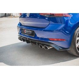 Diffuseur Arrière Complet V.3 VW Golf 7 R Facelift Noir Brillant