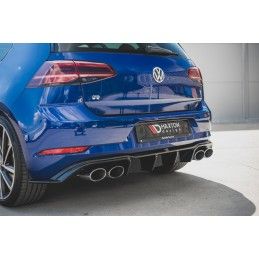 Diffuseur Arrière Complet V.3 VW Golf 7 R Facelift Noir Brillant