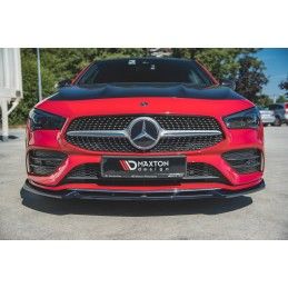 Maxton Lame Du Pare-Chocs Avant V.2 Mercedes-Benz CLA A35 AMG / AMG-Line C118 Gloss Black, ME-CLA-118-AMGLINE-FD2G Tuning.fr