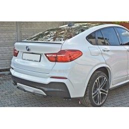 Maxton CENTRAL ARRIÈRE SPLITTER BMW X4 M-PACK (avec une barre verticale) Gloss Black, BM-X4-26-MPACK-RD1+RD2G Tuning.fr