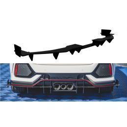 Sports Durabilité Diffuseur Arrière Complet Honda Civic X Type R Noir