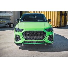 Maxton Lame Du Pare-Chocs Avant V.1 Audi RSQ3 F3 Gloss Black, AU-RSQ3-2-FD1G Tuning.fr