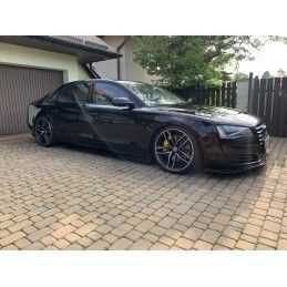 Maxton Rajouts Des Bas De Caisse Audi A8 Long D4 Gloss Black, AU-A8L-D4-SD1G Tuning.fr