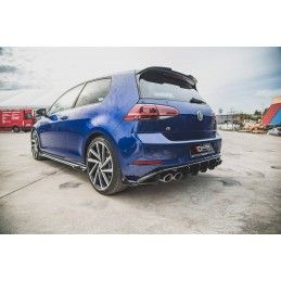 Maxton Sport Durabilité Central Diffuseur Arriere VW Golf 7 R Facelift Red, VWGO7FRCNC-RS2BRB Tuning.fr