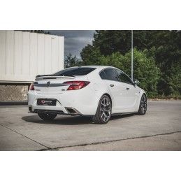 Central Arriere Splitter (avec une barre verticale) Opel Insignia Mk. 1 OPC Facelift Noir Brillant