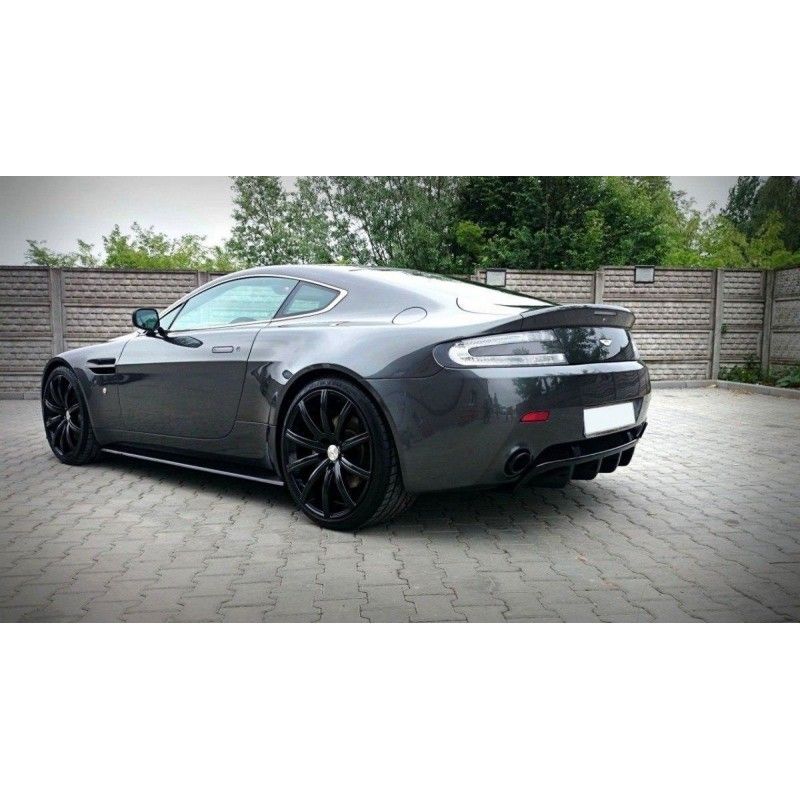 SET DES BAS DE CAISSE ASTON MARTIN V8 VANTAGE Noir Brillant