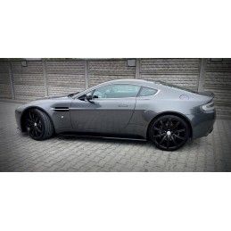 SET DES BAS DE CAISSE ASTON MARTIN V8 VANTAGE Noir Brillant