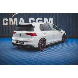 Lames De Pare-Chocs Arrière Latérales Volkswagen Golf 8 GTI Noir Brillant