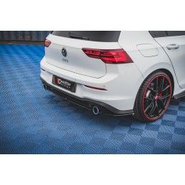 Maxton Central Arriere Splitter Volkswagen Golf 8 GTI Gloss Black, VW-GO-8-GTI-RD1G Tuning.fr