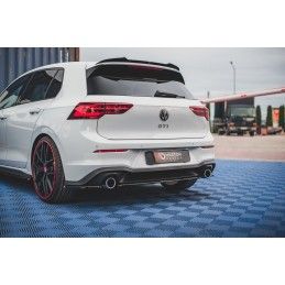 Maxton Central Arriere Splitter Volkswagen Golf 8 GTI Gloss Black, VW-GO-8-GTI-RD1G Tuning.fr