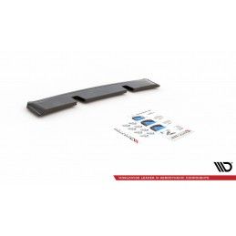 Maxton Central Arriere Splitter Volkswagen Golf 8 GTI Gloss Black, VW-GO-8-GTI-RD1G Tuning.fr