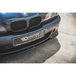 Lames De Pare-Chocs Avant Latérales + LAME AVANT MAXTON BMW M5 E39 Noir Brillant