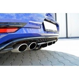 Maxton CENTRAL ARRIÈRE SPLITTER VW GOLF VII R (APRES FACELIFT) Gloss Black, VW-GO-7F-R-RS2G Tuning.fr