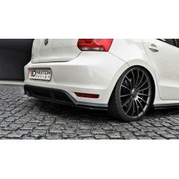 ARRIÈRE SPLITTER VW POLO MK5 GTI APRES FACELIFT Noir Brillant