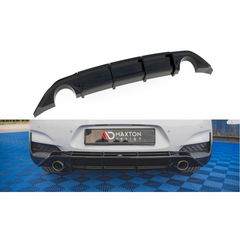 Diffuseur Arrière Complet V.3 Hyundai I30 N Mk3 Hatchback Noir Brillant