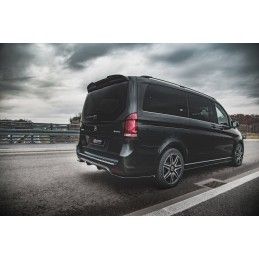 Diffuseur Arrière Complet Mercedes-Benz V-Class AMG-Line W447 Facelift Noir Brillant