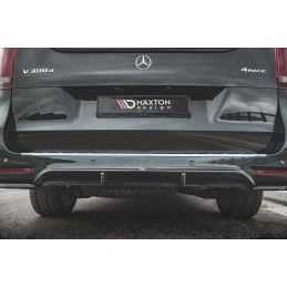 Diffuseur Arrière Complet Mercedes-Benz V-Class AMG-Line W447 Facelift Noir Brillant