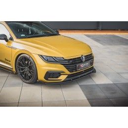 Sport Durabilité LAME AVANT MAXTON + Flaps Volkswagen Arteon R-Line Noir + Rabats Brillant 