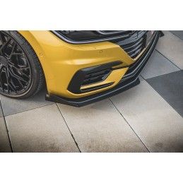 Sport Durabilité LAME AVANT MAXTON + Flaps Volkswagen Arteon R-Line Noir + Rabats Brillant 