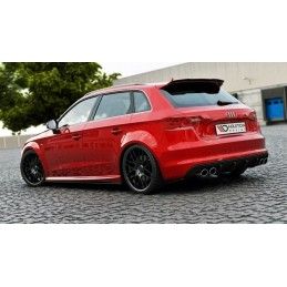 LAME ARRIERE MAXTON Audi S3 / A3 S-Line 8V Hatchback / Sportback Noir Brillant