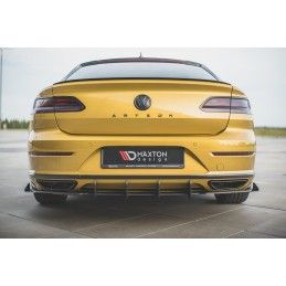 Maxton Sports Durabilité Diffuseur Arrière Complet + Flaps Volkswagen Arteon R-Line Black-Red + Gloss Flaps, VWAR1RLINECNC-RS1B+