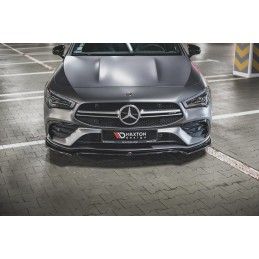 Maxton Lame Du Pare-Chocs Avant V.1 Mercedes-AMG CLA 35 Aero C118 Gloss Black, ME-CLA-118-35AMG-FD1G Tuning.fr