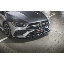 Maxton Lame Du Pare-Chocs Avant V.1 Mercedes-AMG CLA 35 Aero C118 Gloss Black, ME-CLA-118-35AMG-FD1G Tuning.fr