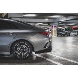 Lames De Pare-Chocs Arrière Latérales Mercedes CLA 35 Aero / 45 Aero C118 Noir Brillant