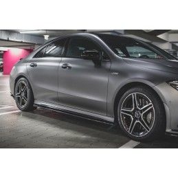 Rajouts Des Bas De Caisse MAXTON Mercedes CLA 35 / 45 C118 Noir Brillant