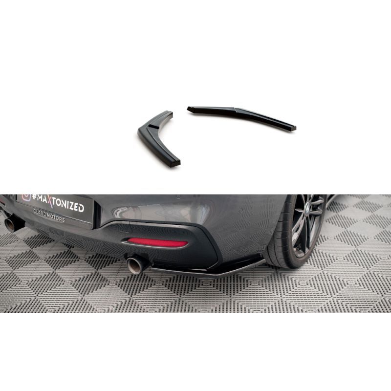 Maxton LAME DU PARE CHOCS ARRIERE BMW 1 F20/F21 M-Power (APRES FACELIFT) Gloss Black, BM-1-F20F-M-RSD1G Tuning.fr