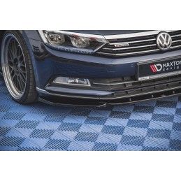 Maxton Lame Du Pare-Chocs Avant V.1 Volkswagen Passat B8 Gloss Black, VW-PA-B8-FD1G Tuning.fr