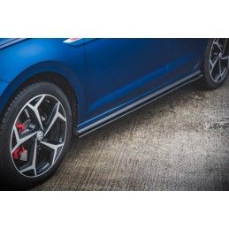 Maxton Sports Durabilité Rajouts Des Bas De Caisse Volkswagen Polo GTI Mk6 Black-Red, VWPO6GTICNC-SD3BRB Tuning.fr