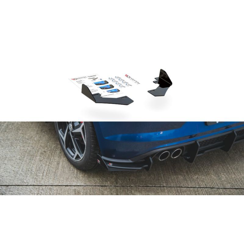 Maxton Rear Side Flaps Volkswagen Polo GTI Mk6 Gloss Flaps, VWPO6GTICNC-RSF1G Tuning.fr