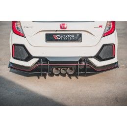 Sports Durabilité Diffuseur Arrière Complet V.2 Honda Civic X Type R Noir