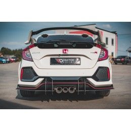 Sports Durabilité Diffuseur Arrière Complet V.2 Honda Civic X Type R Noir