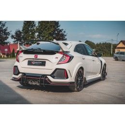 Sports Durabilité Diffuseur Arrière Complet V.2 Honda Civic X Type R Noir